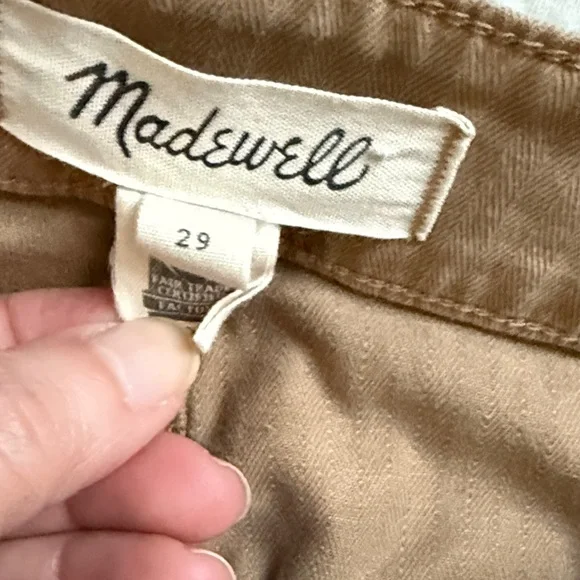Madewell High Waisted Khaki Pants Size 29 - Picture 11 of 14
